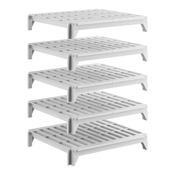 Cambro CPSK2124V5480 Camshelving Premium Shelf Plate Kit with 5 Vented Shelves - 21"W x 24"L