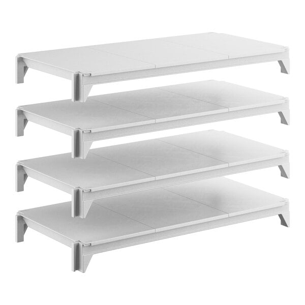 Cambro CPSK1836S4480 Camshelving Premium Shelf Plate Kit with 4 Solid Shelves - 18"W x 36"L