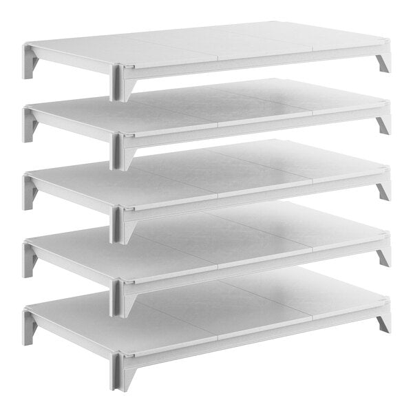 Cambro CPSK2136S5480 Camshelving Premium Shelf Plate Kit w/ 5 Solid Shelves - 21"W x 36"L