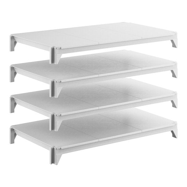 Cambro CPSK2136S4480 Camshelving Premium Shelf Plate Kit with 4 Solid Shelves - 21"W x 36"L