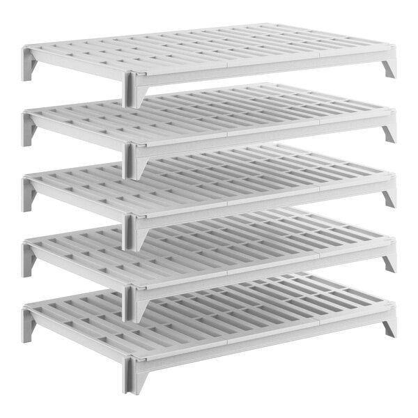 Cambro CPSK2436V5480 Camshelving Premium Shelf Plate Kit w/ 5 Vented Shelves - 24"W x 36"L