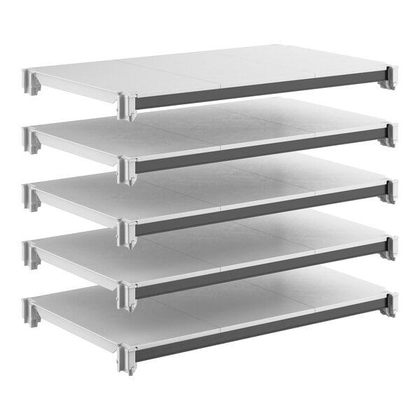 Cambro EXSK2136S5480 Camshelving Elements Solid 5-Shelf Plate Kit - 21"W X 36"L