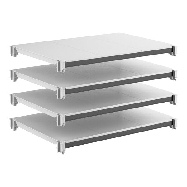 Cambro EXSK2436S4480 Camshelving Elements Solid 4-Shelf Plate Kit - 24"W X 36"L