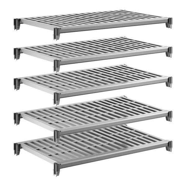 Cambro CBSK2136V5580 Camshelving Basics Plus Shelf Plate Kit w/ 5 Vented Shelves