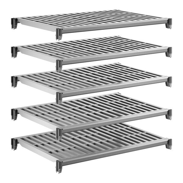Cambro CBSK2436V5580 Camshelving Basics Plus Shelf Plate Kit w/ 5 Vented Shelves - 24"W x 36"L