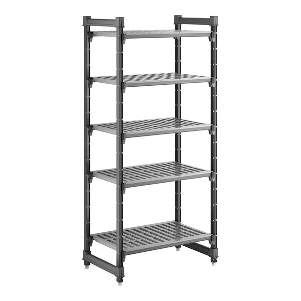 Cambro CBU183064V5580 Camshelving Basics Plus Vented 5-Shelf Starter Unit - 18" x 30" x 64"