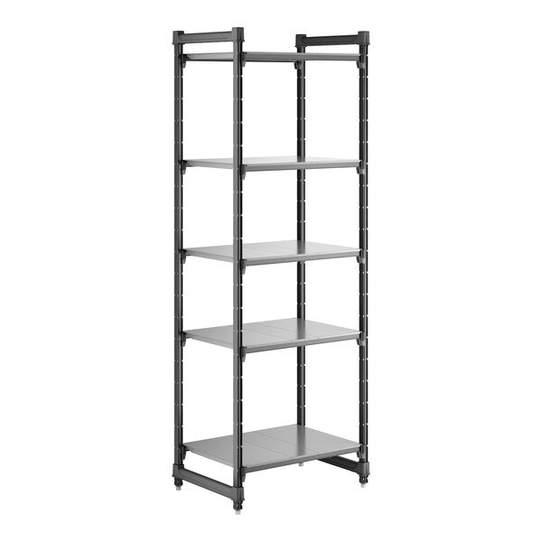 Cambro CBU213084S5580 Camshelving Basics Plus 5-Shelf Stationary Starter Unit - 21" x 30" x 84"