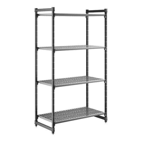 Cambro CBU244884V4580 Camshelving Basics Plus Vented 4-Shelf Starter Unit - 24" x 48" x 84"