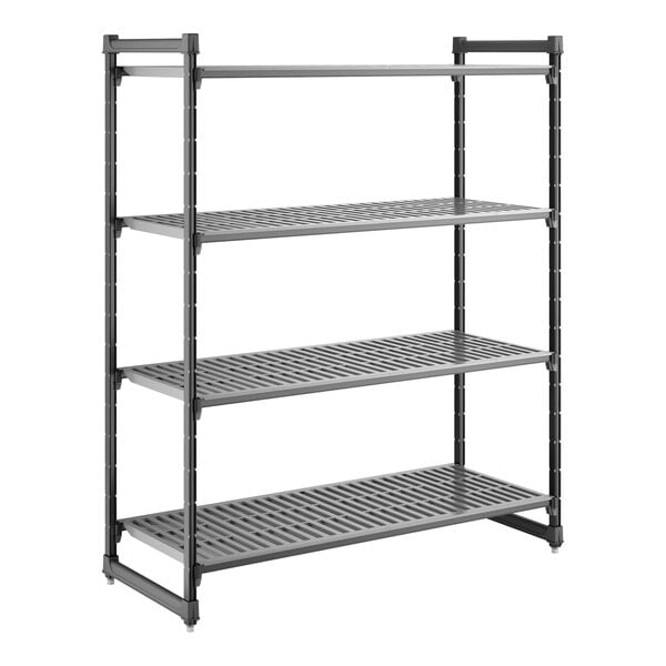 Cambro CBU246072V4580 Camshelving Basics Plus Vented 4-Shelf Starter Unit - 24" x 60" x 72"