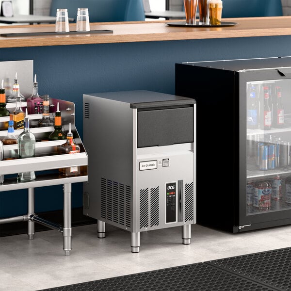 Ice-O-Matic UCG060A 15" Air-Cooled Undercounter Gourmet Cube Ice Machine with 17.5 lb. Storage Bin - 63 lb., 115V, 1 Phase