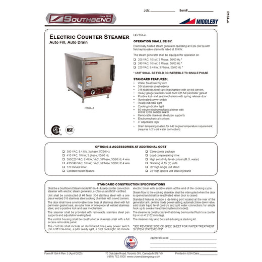 Spec Sheet