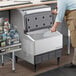 Hoshizaki KM-231BAK 24" ADA-Compliant Air-Cooled Undercounter Crescent Cube Ice Machine with 80 lb. Storage -115V, 223 lb.