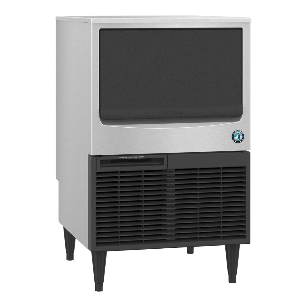 Hoshizaki KM-161BAK 23 3/4" ADA-Compliant Air-Cooled Undercounter Crescent Cube Ice Machine with 78 lb. Storage - 156 lb., 115V
