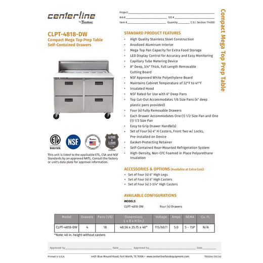 Spec Sheet