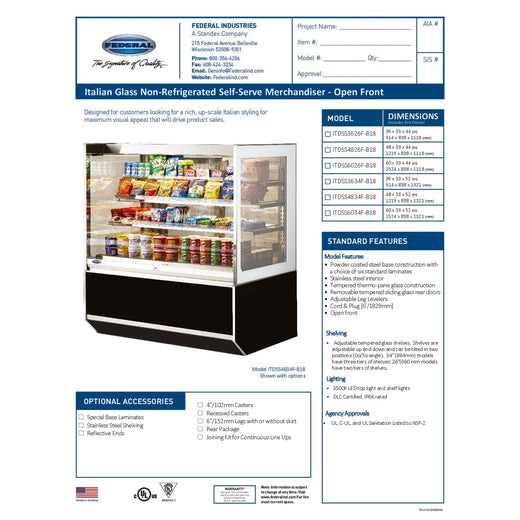 ITDSS6026F-B18 Spec Sheet