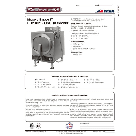 Spec Sheet