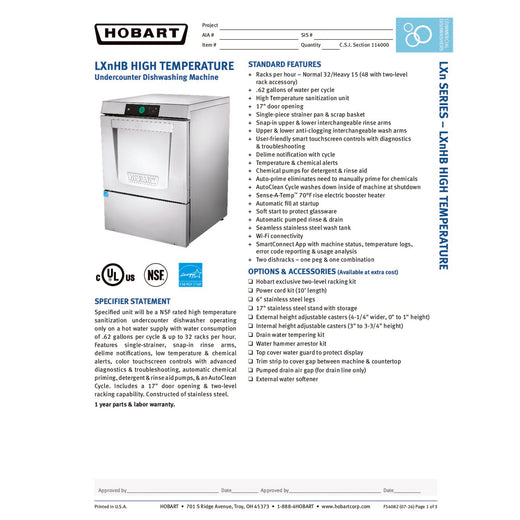 Spec Sheet