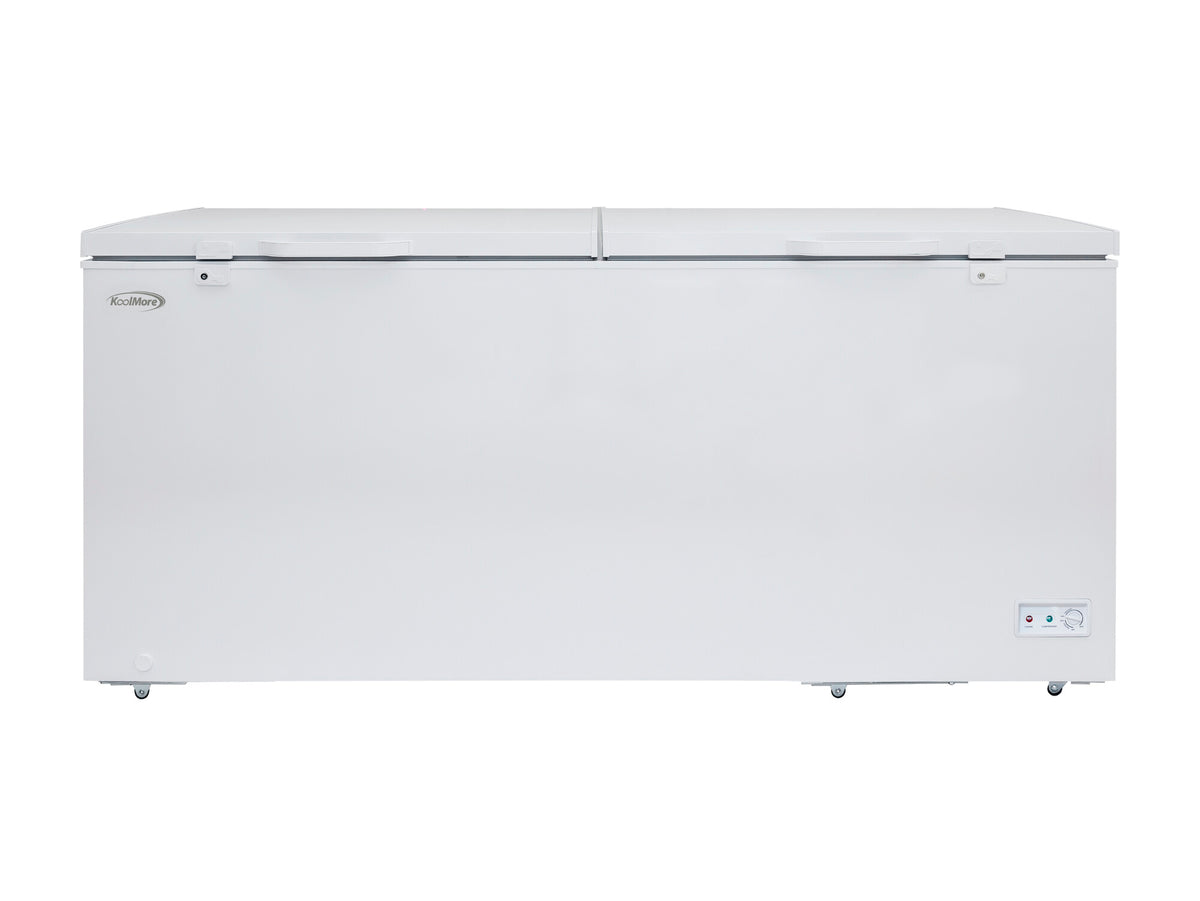KoolMore KM-SCF-30C 79-Inch Chest Freezer — 30 cu. ft., 2 Doors, White