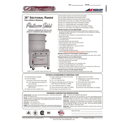 Spec Sheet
