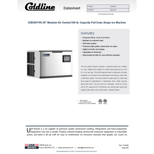 Spec Sheet