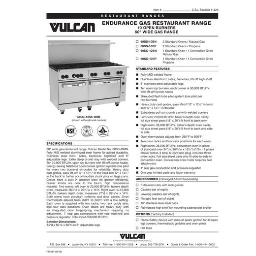 Spec Sheet