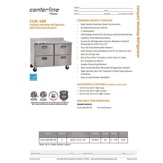 Spec Sheet