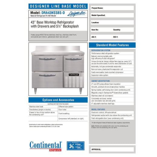 Spec Sheet