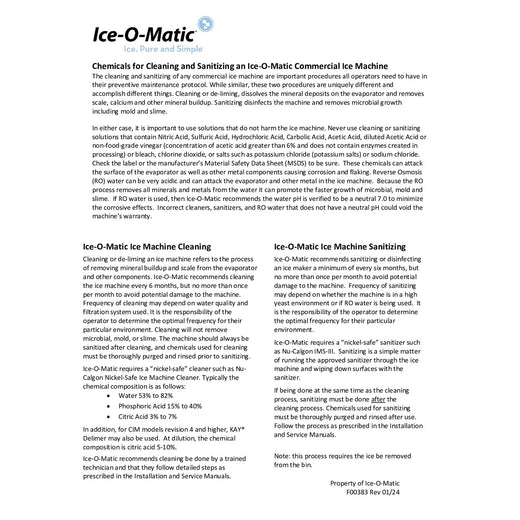 CIM cleaning guide