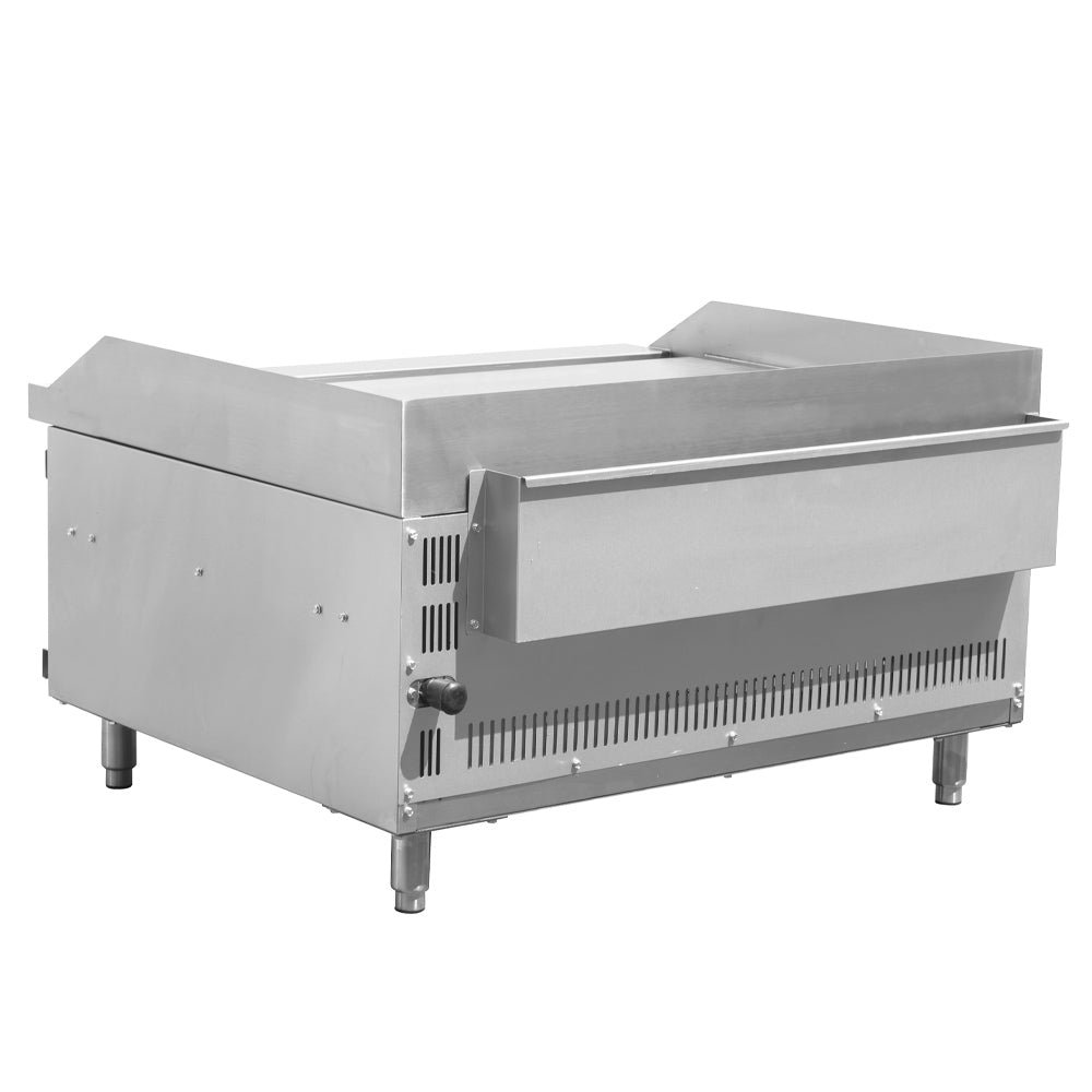 Cookline RGB-36M 36" gas raised griddle broiler, rear angle view