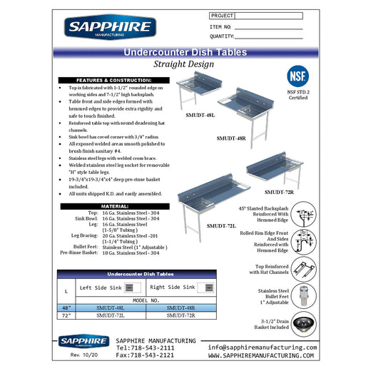 Spec Sheet