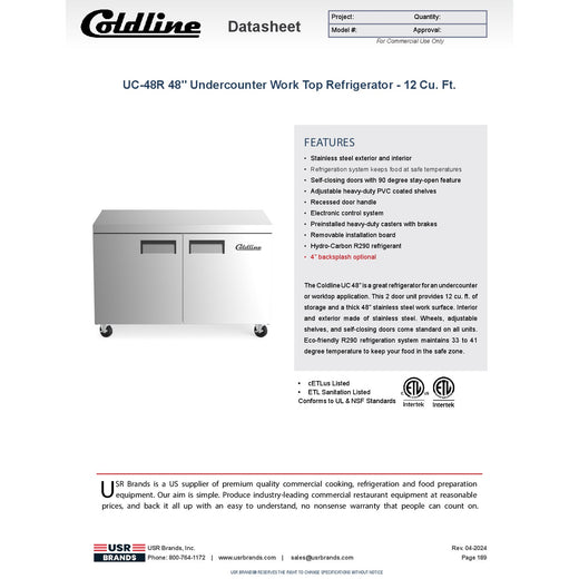 Spec Sheet