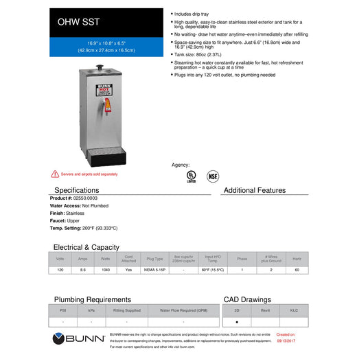 Spec Sheet