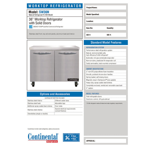 Spec Sheet