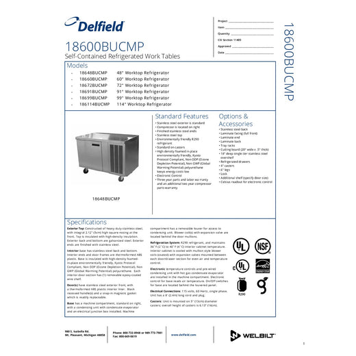 Spec Sheet