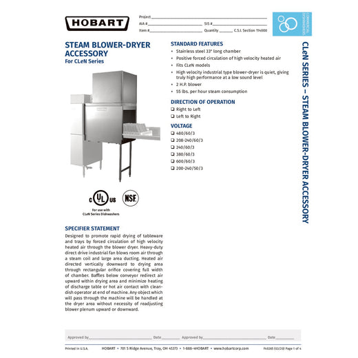 Spec Sheet
