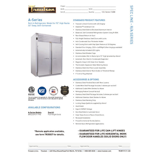 Spec Sheet