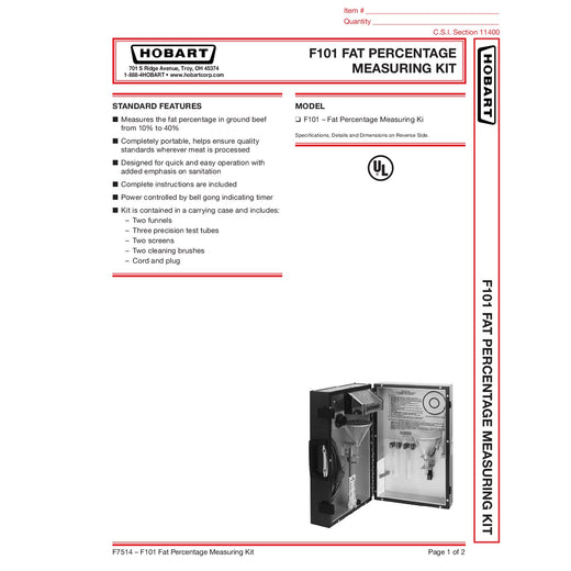 Spec Sheet