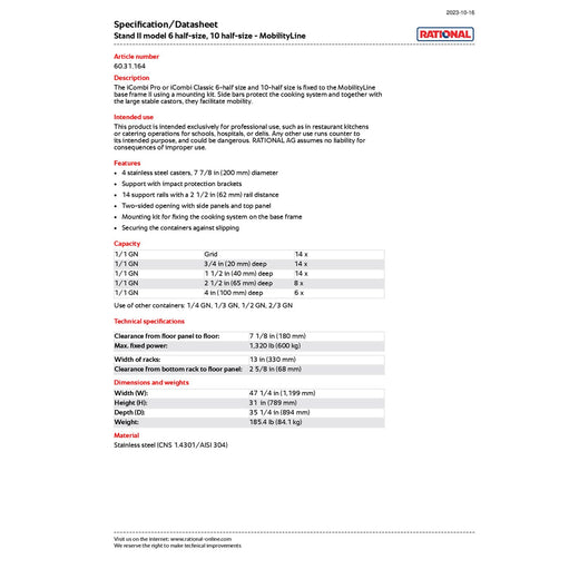 Spec Sheet