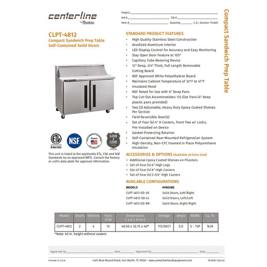 Spec Sheet