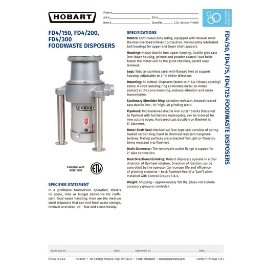 Spec Sheet
