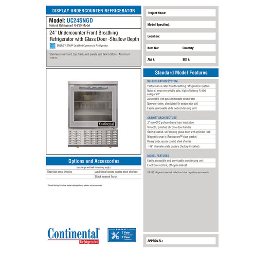 Spec Sheet