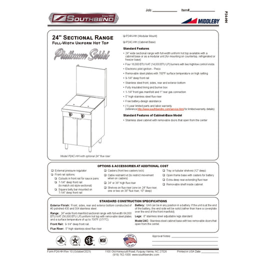 Spec Sheet