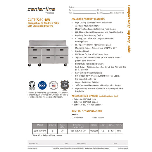 Spec Sheet
