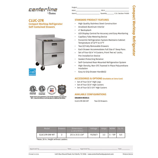 Spec Sheet
