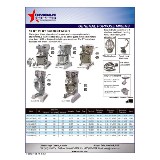 Spec Sheet