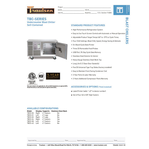 Spec Sheet