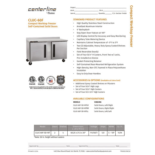 Spec Sheet