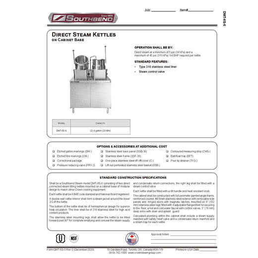 Spec Sheet