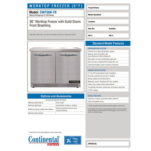 Spec Sheet