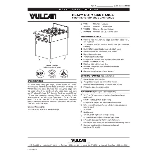 Spec Sheet